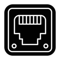 Ethernet Icon Style vector
