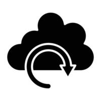 Cloud Backup Icon Style vector