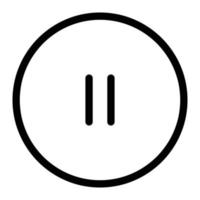 pause vector illustration on a background.Premium quality symbols. vector icons for concept and graphic design.