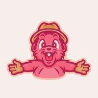 capybara worker illustration vector