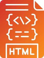 HTML File Icon Style vector