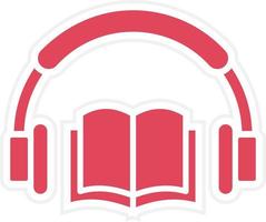 Audio Book Icon Style vector