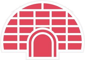 Igloo Icon Style vector