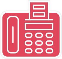 Fax Machine Icon Style vector