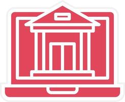 Online Banking Icon Style vector