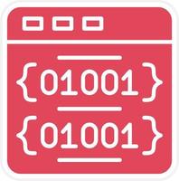 Binary Code Icon Style vector