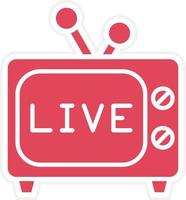 Live Broadcast Icon Style