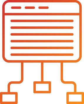 Website Structure Icon Style vector