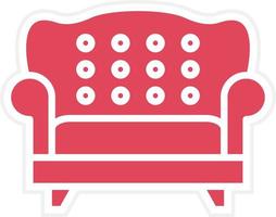 Sofa Icon Style vector