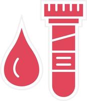 Blood Sample Icon Style vector