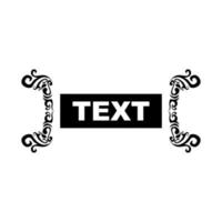 Decorative ornament and border design, traditional ornament element vector
