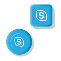 Skype Icon Design vector