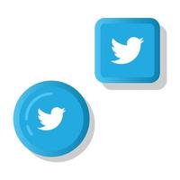 Twitter Icon Design vector