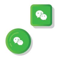 Wechat icon design vector