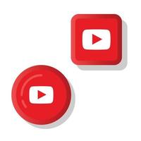 diseño de icono de youtube vector