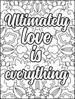 Motivational quotes coloring page. Inspirational quotes coloring page. Positive quotes coloring page. Good vibes. Motivational swear word. Motivational typography. vector