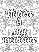 Motivational quotes coloring page. Inspirational quotes coloring page. Positive quotes coloring page. Good vibes. Motivational swear word. Motivational typography. vector