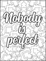 Motivational quotes coloring page. Inspirational quotes coloring page. Positive quotes coloring page. Good vibes. Motivational swear word. Motivational typography. vector