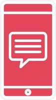 Mobile Message Icon Style vector