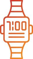 estilo de icono de reloj inteligente vector