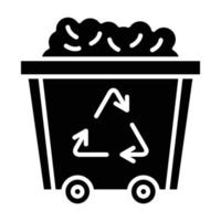 Trash Can Icon Style vector