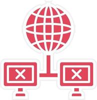 Connection Lost Icon Style vector