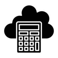 Calculating Icon Style vector