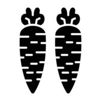 Carrots Icon Style vector