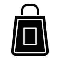 Paper Bag Icon Style vector