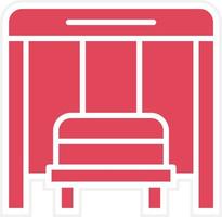 Bus Stop Icon Style vector