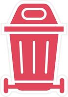 Trash Can Icon Style vector