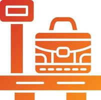 Luggage Scale Icon Style vector