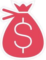 Money Bag Icon Style vector