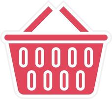 Shopping Basket Icon Style vector