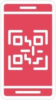 QR Code Icon Style vector