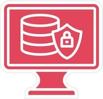 Data Protection Icon Style vector