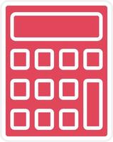 Calculator Icon Style vector