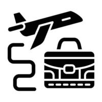 Business Trip Icon Style vector