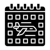 Flight Schedule Icon Style vector