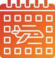 Flight Schedule Icon Style vector