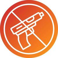 No Weapons Icon Style vector