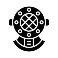 Diving Helmet Icon Style vector