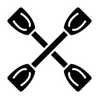 Paddles Icon Style vector