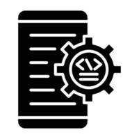 App Development Icon Style vector