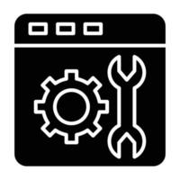 Web Maintenance Icon Style vector
