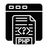 PHP Coding Icon Style vector