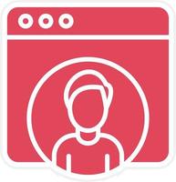 Web User Icon Style vector