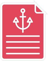 Anchor Text Icon Style vector