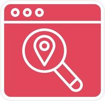 Search Location Icon Style vector