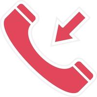 Incoming Call Icon Style vector